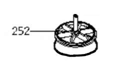 Направляющая клапана для насосов и компрессоров BUSCH RA 0160 D / 0202 D / 0250 D / 0302 D
